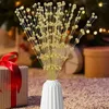 Decorative Flowers Xmas Ornament Artificial Bouquets DIY Craft Colorful Simulation Flower Po Props Home Decor Wedding Party Supplies