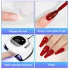 Nageltrockner 72LEDs UV-LED-Lampe Professionelles Trocknerlicht für Gelnägel Schnell aushärtender Nagellack Auto-Sensor 4 Timer-Einstellung