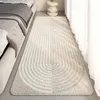Полосатый коврик для спальни ковровая ковровая коврик.