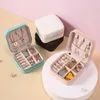 Boxes portable travel jewelry box ring earrings necklace packaging of jewelry box storage box high quality easy to carry not take up spa