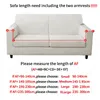 HOUSMIFE Solid Color Sofa Covers for Living Room Elastic Sofa Cover Corner Couch Cover Slipcover Chair Protector 1/2/3/4 Seater 231221