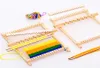 Diamond Painting 1Set HandWoven Wooden Weaving Loom Kit Tools DIY Woven Set Craft Yarn Hand Scarf Knitting Machine Kids Multifunc5521724