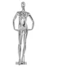 Trevliga silverkvinnor Skyltdocka Fashion Electropated Model Female Manikin Anpassad