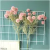 Fleurs décoratives couronnes têtes de fleur artificielle Bayberry Bouquet en plastique de maison décoration de jardin fausse ferme décorative DHTCV