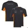 Motorfietskleding F1 Forma One Short Sleeve T-Shirt 2023 Nieuw product Team Racing Suit Crew Neck T-shirt Fan Style Youth Shirt Can Be Cust Dhal7