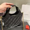 Diamond Lattice Designer Bag Mini Tote Bag Bolsas de ombro de corrente de ouro de couro genuíno Moda Mulheres Bolsas de compras de luxuris