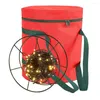 Borse portaoggetti Chiusura con cerniera Luce Organizzatore Capacità Borsa per luci natalizie con manico Antipolvere per le vacanze