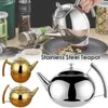 Acciaio inossidabile addensato 1-2 L Tela tè Flower Tea con filtro EL Restauranti Cook Cooker Tuota a induzione 231221
