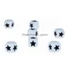 Andra Sile Cube Star Beads 12mm BPA -tuggpärla matklass TEETER DIY PACIFIER CHEWELRY Sensory Toy Drop Delivery Je Dhgarden DH24K