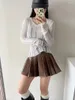 Kjolar mini Faldas Cortas Sexys streetwear Falda Tableada Skort Ropa Coreana Mujer kjol Vestidos para y2k kläder