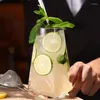 Vinglas med kreativ multisidig cocktail koppar fyrkantiga vatten diamantglas transparent mojito colin cup bubbla hem verktyg