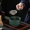 Teaware Sets Handmade Home Easy Clean Matcha Tea Set Tool Stand Kit Bowl Whisk Scoop Gift Ceremony Traditional Japanese Accessories W5049