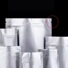 Matte wiederverschließbare Beutel Aluminiumfolie Zip Lock Package Beutel 200pcs/Lot Food Storage Bag Tee Snacks Langzeitverpackung Mylar Folienbeutel IBLSB