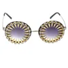 Sunglasses DIY Fashion Round Diamond Frame Women Female Eyewears Rivet Decoration Retro Ladies Party Sun Glasses