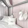 Bébé fille de chambre décor en peluche animal swan mur home décoration bébé toys filles filles accessoires de chambre à coucher enfant cadeau 231221