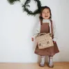 Abiti da ragazza Abito per bambini 2023 Autunno inverno KS Brand Girls Cute Strap Corduroy