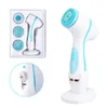 3 I 1 Silikon Electric Cleansing Brush Face Massagers Sonic Roterande vattentät galvanisk Ta bort hudormar Acne Tool 231220