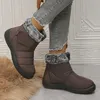 Stivali da neve impermeabili per donna Moda Pelliccia sintetica Peluche Caviglia invernale Donna Comode scarpe imbottite in caldo cotone antiscivolo 230922