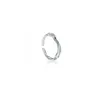 Pierścienie klastra Sprzedawanie srebrnego kleju Klepa upuszcza nieregularne serce, aby falować mężczyzn i kobiet otwarty pierścionek para rocznicowy prezent J1119