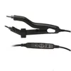 Konektörler L601 Kalite Siyah Isı Saç Konnektörü Sıcaklık Kontrol Edilebilir Demir Uzatma Araçları Kit 230214 Bırakma Teslimat DH9D5