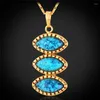 Pendant Necklaces Summer Style Fashion Necklace Women Vintage Ethnic Turkish Jewelry Gold Color P1116