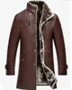 Mens Roupas Genuíno Couro De Ovelha Casaco Natural Inverno Parka Pele Real Longo Pelúcia Grosso Oversize Jaquetas De Pele De Carneiro Para Homem M5XL 240105