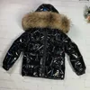 Brand Girls Winter Coat Gans Down Winterkleidung für Mädchen echte große Pelzkragen Jacke Jacke 0-12 Jahre alte 231221