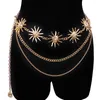 Riemen punk hiphop gelaagde all-match taille ketting zon vintage metalen dames riem voor jurk hoge vrouwen