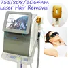 Laser Diode 755nm 808nm 1064nm Triple Wavelength Hair Removal Therapy Skin Rejuvenation Machine Bikini Hair Painless Treatment