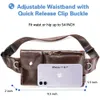 WESTAL Genuine Leather Waist Packs Men Bags Fanny Pack Belt Bag Phone Travel Male Small 231220