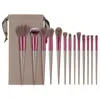 13 PCS Makeup Brushes Set Eye Shadow Foundation Women Cosmetic Brush Eyeshadow Blush Beauty Soft Make Up Tools Bag 231220