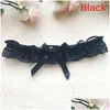 Bridal Garters Women Girls Y Leg Garter Lace Bridal Lingerie Bowknot Wedding Party Cosplay Thigh Ring Belt Suspender Drop Delivery Wed Dhtsf