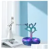 Moldes Sile Mini árbol con soporte Moldes Resina epoxi DIY Decoración de plantas para el hogar Haciendo Mod Bandeja de almacenamiento Entrega de gotas Jew Dhgarden Dhtac