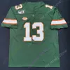 Custom Custom Miami Hurricanes Football Jersey NCAA College d'Eriq King Jaylan Knighton Donald Chaney Jr. Mike Harley Dee Wiggins Quincy Roc