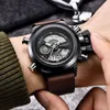 Double affichage multifonctionnel en nylon pour hommes avec lueur la nuit, montre militaire de sport de mode étudiant personnalisée, montre de tendance électronique