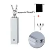 Rectangle Cremation Jewelry Charm Urn Pendant Necklace for Ashes Stainless Steel Waterproof Memorial Ash Keepsake Jewelry224C