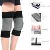 膝パッド1ペアの弾性タオル圧縮スリーブウォームプロテクター関節痛関節炎リリーフパッドダンススキーサイクリング