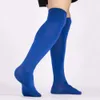 3 paires hommes chaussettes de sport genou haute longue Football solide noir bleu respirant été mince course Football athlétique chaussette 231220