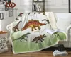 BeddingOutlet Dinosaur Family Blanket for Kids Cartoon Microfiber Jurassic Plush Sherpa Throw Blanket on Bed Sofa Boys Bedding 2013048809