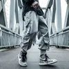Мужская одежда Haruku Paratrooper, свободные модные брюки-карго с несколькими карманами и завязками, комбинезон в стиле хип-хоп