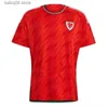 Fãs Tops Tees 2022 Wales Soccer Jersey 22/23 Home Red Allen Bale Ramsey Camisa Equipe Nacional James Wilson Brooks Giggs Away Football Uniform