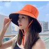 Wide Brim Hats Bucket Hats Summer Foldable Bucket Hat Unisex Women Outdoor Sunscreen Cotton Fishing Hunting Cap Double Side Sun Prevent Hats Bucket HatL231221