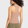 Aktywne koszule Kobiety zbiornik fitness Logo nylon Slim Sleevless Joga Yoga Oddychana miękka sportowa tee kamizelka siłowni żeńskie ubrania treningowe plus rozmiar