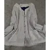 Blusas femininas vintage cor sólida ramie botão camisas o pescoço manga longa outono primavera e topos 2024 outono de alta qualidade