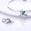 Majestic Unicorn 925 Sterling Silver Beads Charm Lovely Colorful Pendant Fit Pando Charms Bracelet DIY Women Original Jewelry