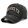 Ball Caps 5 couleurs broderie Brooklyn Wash Vintage Baseball Cap