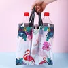 Förvaringspåsar 50st Cartoon Plastic Handbag Market Shopping Store Vertical Plate Clothing Packaging Festival Gift Thickning