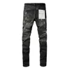 Jeans American High Street Distressed Black Paint Fccc1