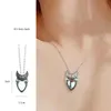 Antieke traan Moonstone hanger kunstmatige edelstenen cabochon blad rattan vintage boho waterdrop ketting voor vrouwen dame meisjes 231221