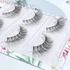 False Eyelashes 5/3 Pairs Lashes Natural Mink Invisible Band Faux Reusable Extension Makeup In Bulk